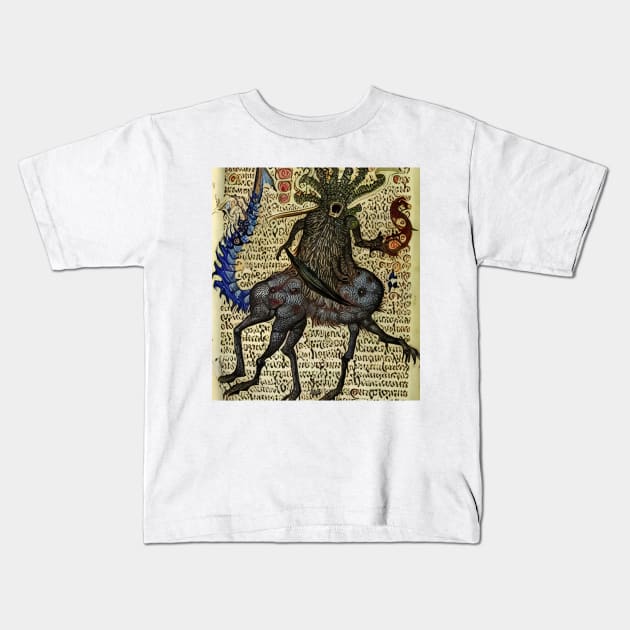 Medieval Monster Kids T-Shirt by AlienMirror